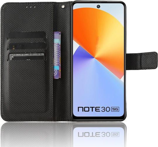 Smart Wallet Δερματίνης Μαύρο (TCL 30 / 30+ / 30 5G)