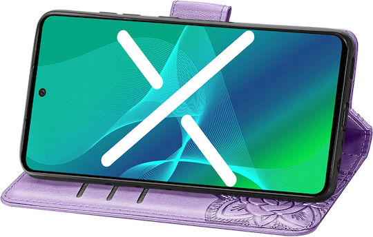 Infinix Книга Изкуствена кожа / Пластмаса / Силикон Лилав ( TCL 30 / 30+ / 30 5G)