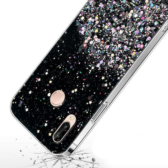 Erbord Задна корица Пластмаса / Силикон Черен (Huawei P20 Lite)