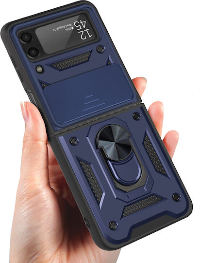 Erbord Задна корица Пластмаса / Силикон / Метал Син (Galaxy Z Flip3 5G)