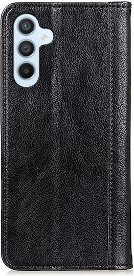 Samsung Wallet Leather / Silicone Black (Samsung Galaxy A55 5G)