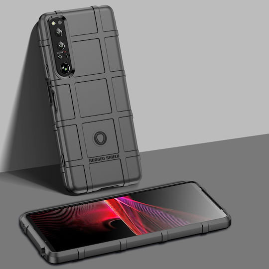 Shield Задна корица Силикон Черен (Xperia 1 IV)
