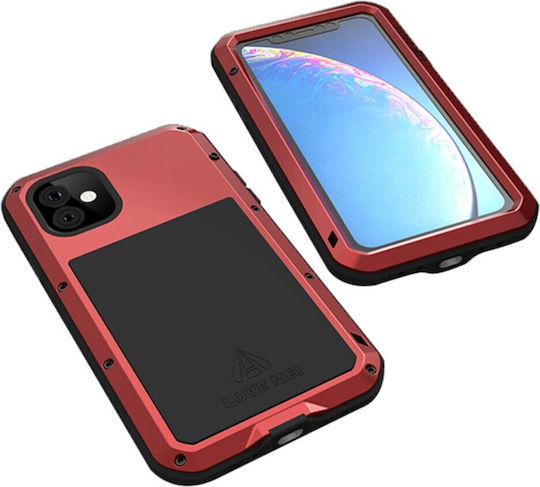 Love Mei Back Cover Μεταλλικό Κόκκινο (iPhone 11)