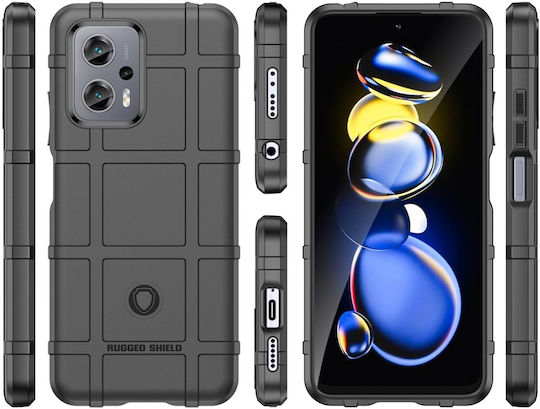 Erbord Задна корица Силикон Черен (Poco X4 GT 5G)