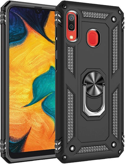 Erbord Back Cover Metallic Black (Galaxy A40)