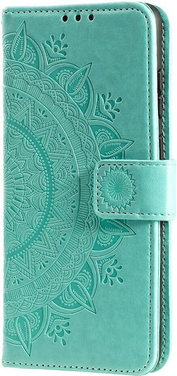 Erbord Book Synthetic Leather / Plastic / Silicone Green (Oppo Reno6)