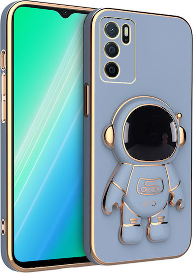Oppo Astronaut Umschlag Rückseite Silikon Blau (Oppo A16)