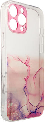 Hurtel Marble Back Cover Silicone Pink (Redmi Note 11 / 11S 4G)