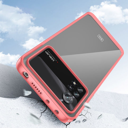 Hurtel Outer Space Back Cover Σιλικόνης / Πλαστικό Κόκκινο (Poco X4 Pro 5G)