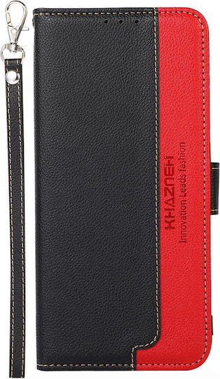 Khazneh Книга Изкуствена кожа Черен (Motorola Edge 30 Neo 5G)