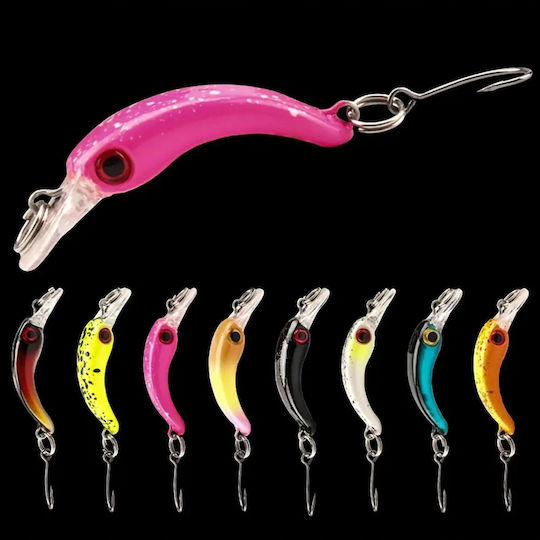 Momeală Artificială Peștișor (Minnow) 4cm 1.5g Gri