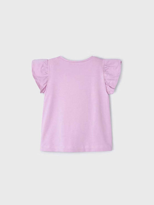 Mayoral Kids Blouse Short Sleeve Lilac