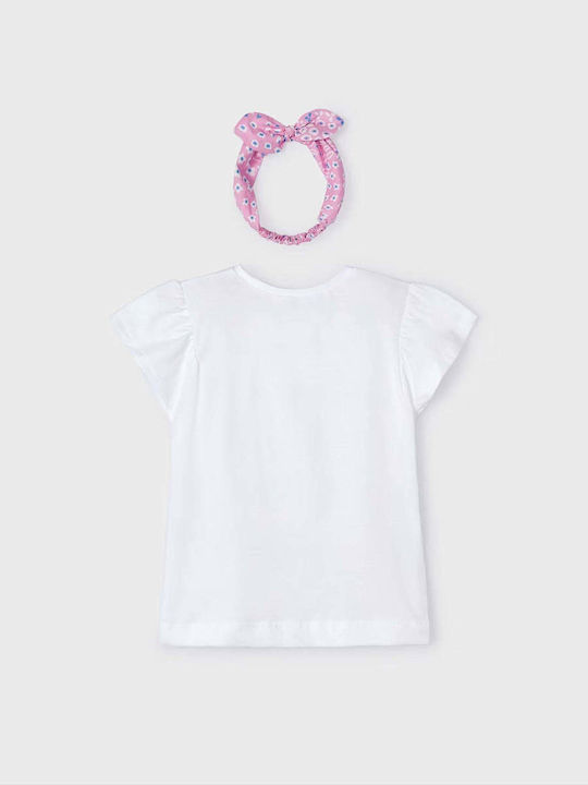 Mayoral Kids Blouse Short Sleeve White