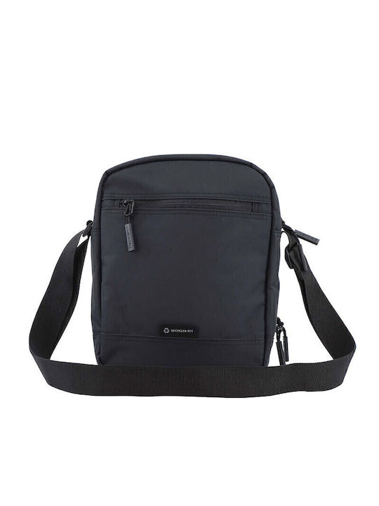 Herren Schulter / Crossbody Tasche Schwarz
