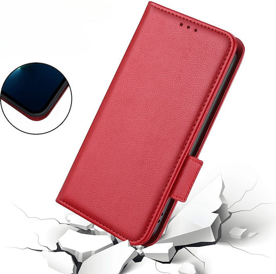 Wallet Δερματίνης Κόκκινο (Nokia X30 5G)