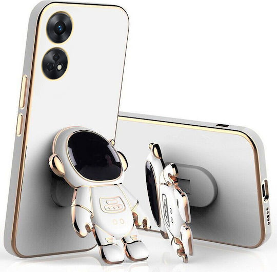 Back Cover Silicon Alb (Oppo Reno8 T)