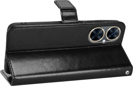 Wallet Δερματίνης Μαύρο (Huawei Nova 11i)