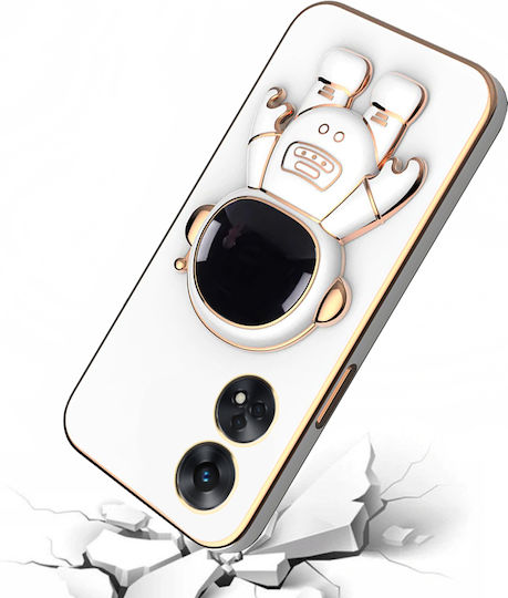 Back Cover Silicon Alb (Oppo Reno8 T)