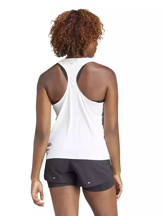 Adidas Damen Sommer Bluse Ärmellos Weiß