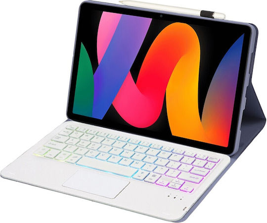 Flip Cover με Πληκτρολόγιο στα Αγγλικά US Μωβ (Xiaomi Redmi Pad SE)