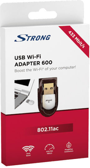 Strong Адаптер 600 WiFi Dongle Мини USB Адаптер За Мрежа С Безжично Свързване Wi-Fi 150Mbps