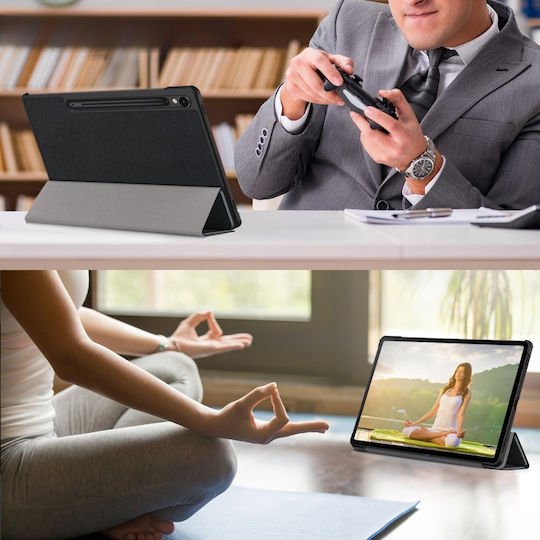 Flip Cover Ανθεκτική Μαύρη (Samsung Galaxy Tab S9)