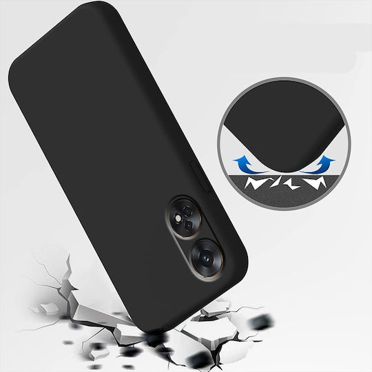 Back Cover Σιλικόνης Μαύρο (Oppo Reno8 T)