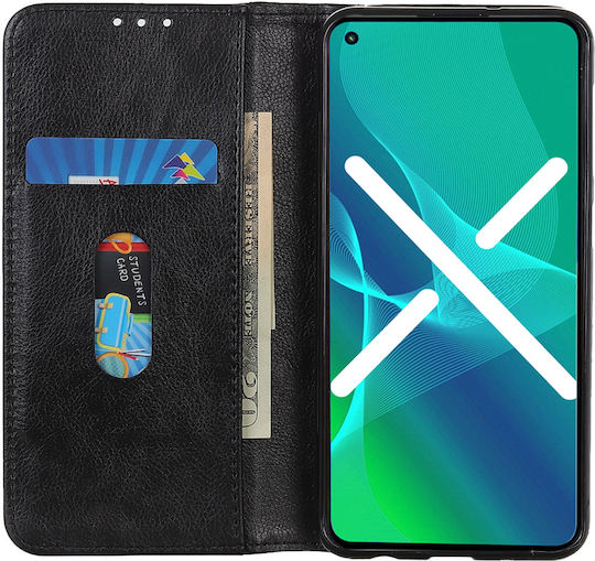 Wallet Leather / Silicone Black (Nokia X10)
