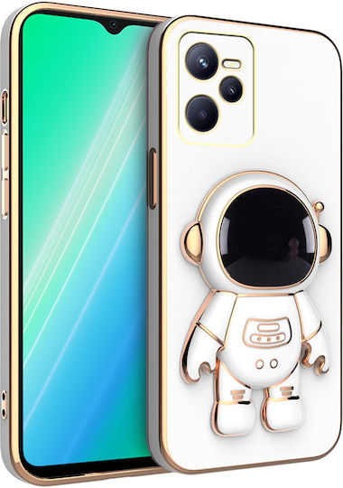 Back Cover Σιλικόνης Λευκό (Realme C35)