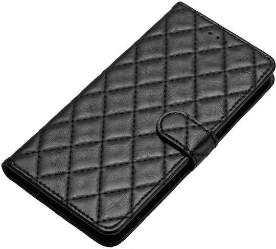 Binfen Diamond Lattice Wallet Δερματίνης Μαύρο (Oppo A38 4G)