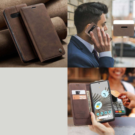 Caseme Wallet Synthetic Leather Brown (Google Pixel 7 Pro)