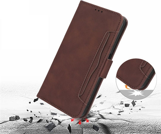 Honor Book Δερματίνης / Πλαστικό / Σιλικόνης Καφέ (Realme 5 Pro)