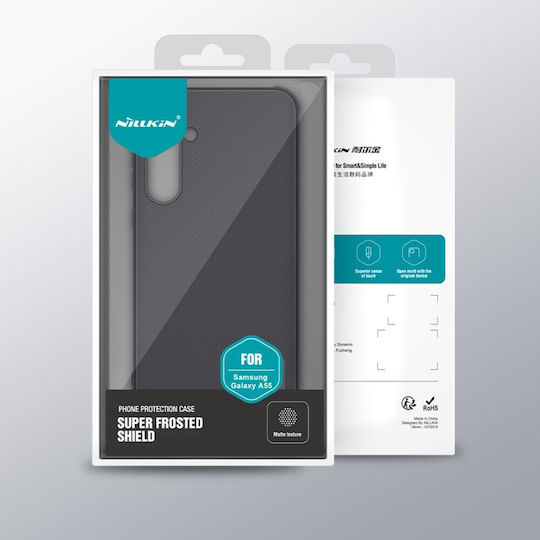 Nillkin Super Frosted Shield Pro Back Cover Silicone / Plastic Black (Samsung Galaxy A55)