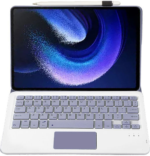 Flip Cover with Keyboard in English US Purple (Xiaomi Pad 6 / 6 Pro)