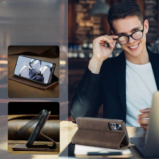 Caseme Wallet Δερματίνης Καφέ (Xiaomi 12T / 12T Pro)