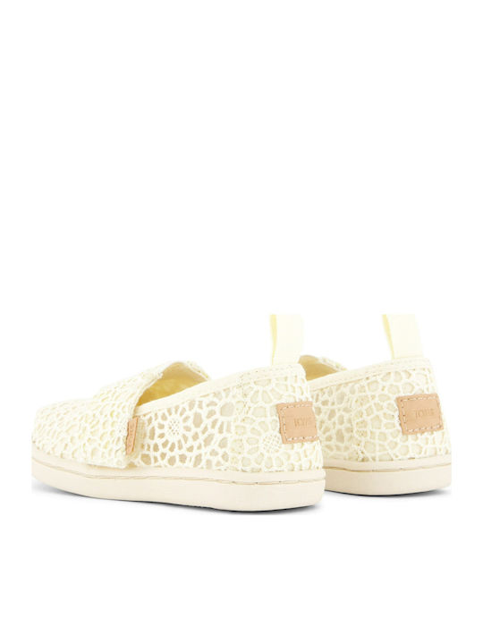 Kids Espradrilles with Hoop & Loop Closure Beige Alpargata