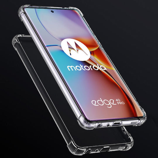 Umschlag Rückseite Silikon Transparent (Motorola Edge 40 Pro)