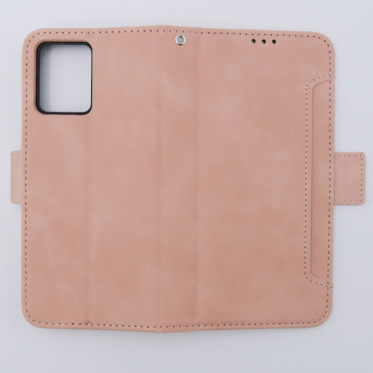 Motorola Book Δερματίνης / Πλαστικό / Σιλικόνης Ροζ (Motorola Moto G54 5G)
