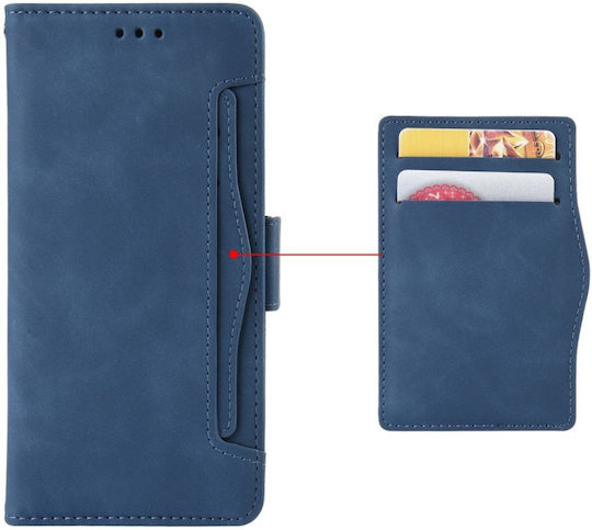 HTC Buchen Sie Synthetisches Leder / Kunststoff / Silikon Marineblau (HTC U23 Pro)