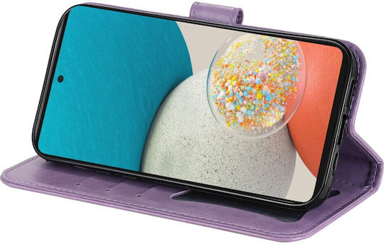 Erbord Книга Изкуствена кожа / Пластмаса / Силикон Лилав (Galaxy A53)