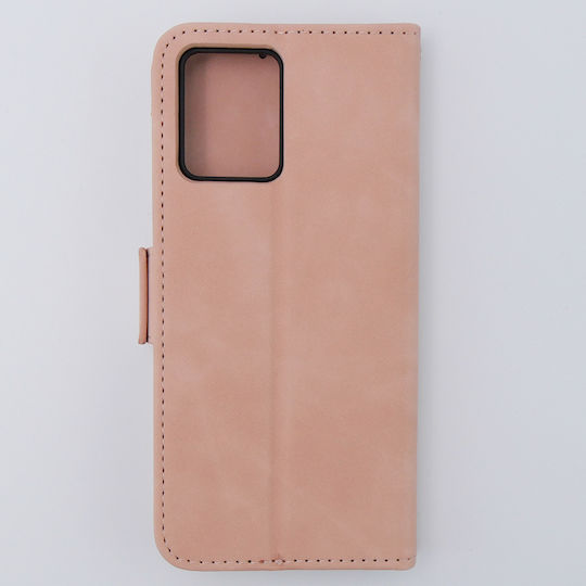 Motorola Book Δερματίνης / Πλαστικό / Σιλικόνης Ροζ (Motorola Moto G54 5G)