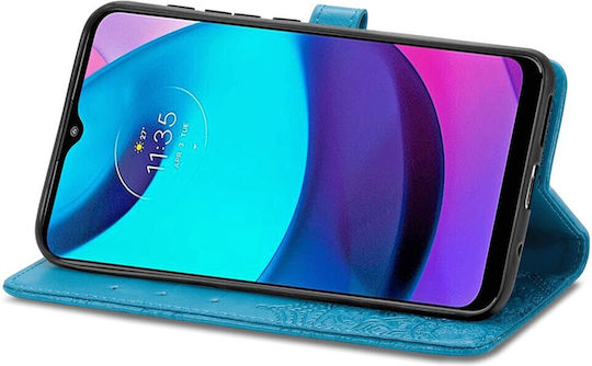 Erbord Book Synthetic Leather / Plastic / Silicone Blue (Moto E20)