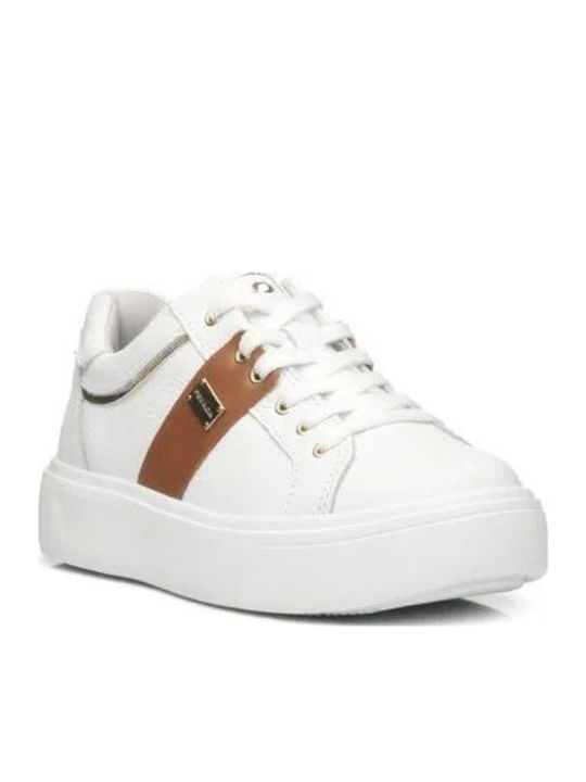 Damen Anatomisch Flatforms Sneakers Weiß