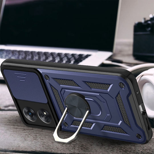 Umschlag Rückseite Metallisch Blau (Oppo Reno8 T)