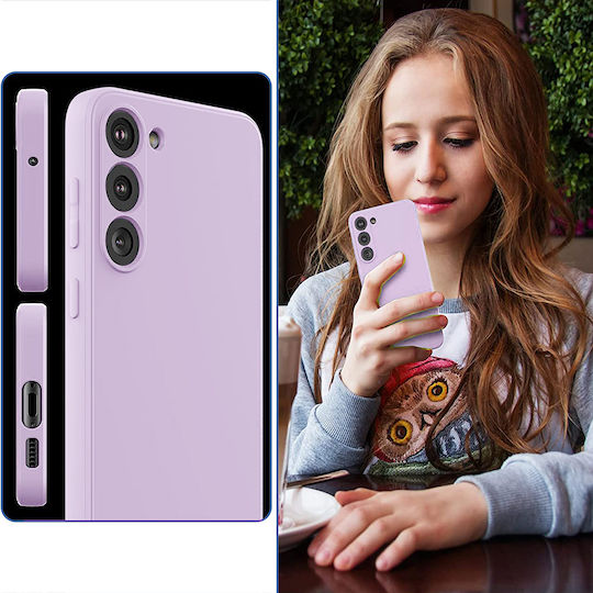Back Cover Σιλικόνης Μωβ (Galaxy S23)