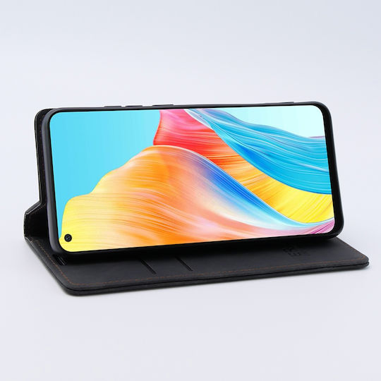 Erbord Wallet Δερματίνης / Πλαστικό / Σιλικόνης Μαύρο (Oppo A78 4G)