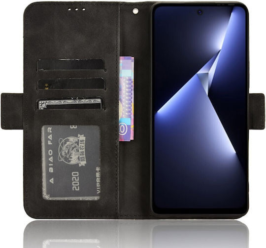 Book Δερματίνης / Πλαστικό / Σιλικόνης Μαύρο (Realme 5 Pro)