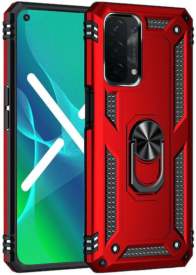 Erbord Задна корица Пластмаса / Силикон / Метал Червен (Oppo A54)