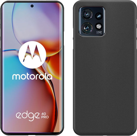 Задна корица Силикон Черен (Motorola Edge 40 Pro)