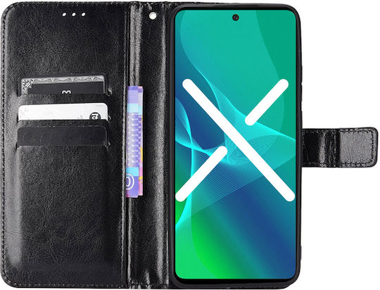 Erbord Wallet Synthetic Leather / Plastic / Silicone Black (Moto E20)